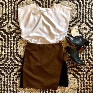 Premise studio black and brown skirt size 4